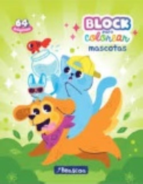 Block para colorear anillado - mascotas