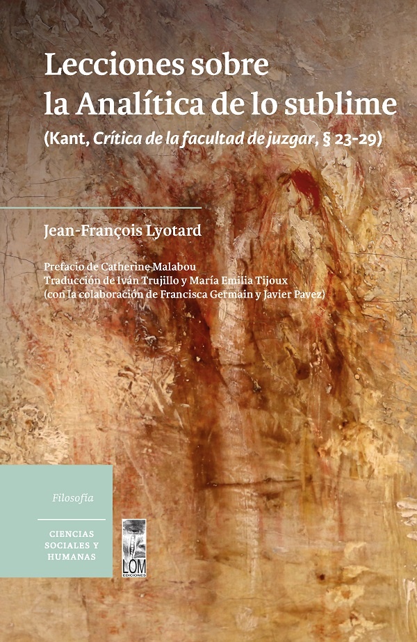 Lecciones sobre la analitica de lo sublime