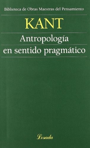Antropologia en sentido pragmatico
