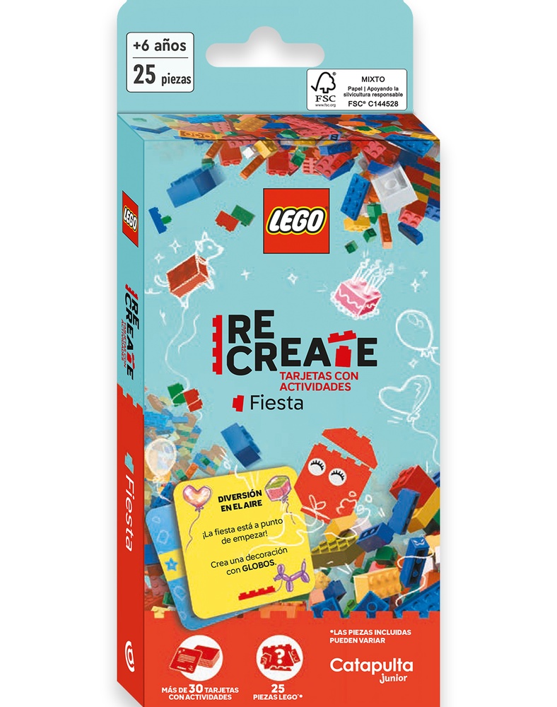 Lego Recreate tarjetas con actividades: Fiesta