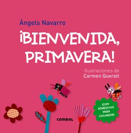 ¡Bienvenida, primavera! C/adhesivos para colorear