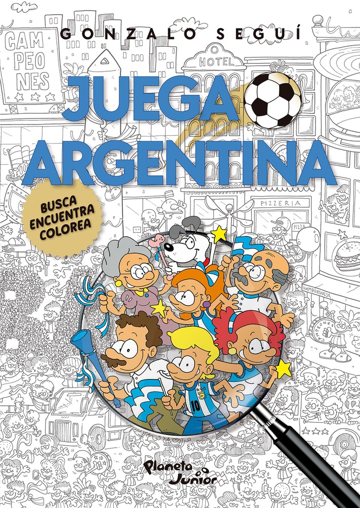 Juega Argentina. Busca, encuentra y colorea