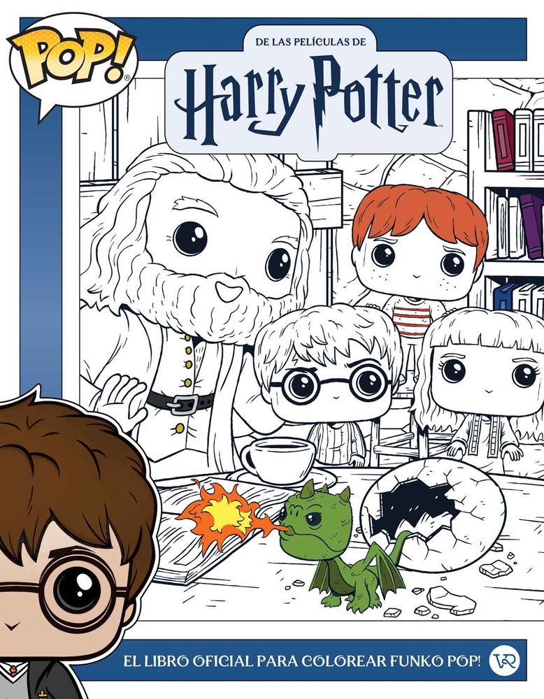 Harry potter. el libro oficlial para colorear funko pop!
