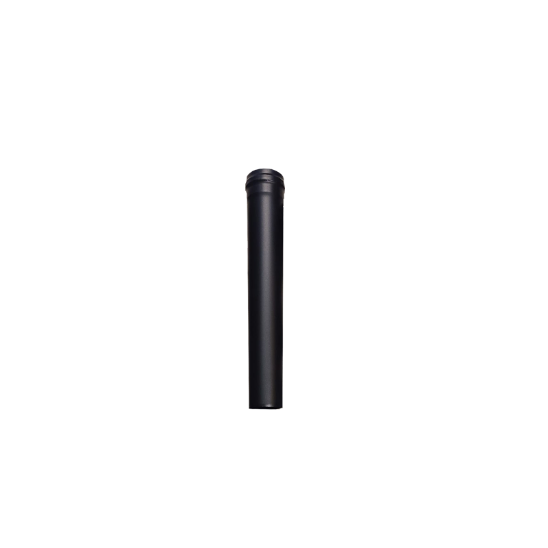 1/2 metro de caño pellet negro 80mm