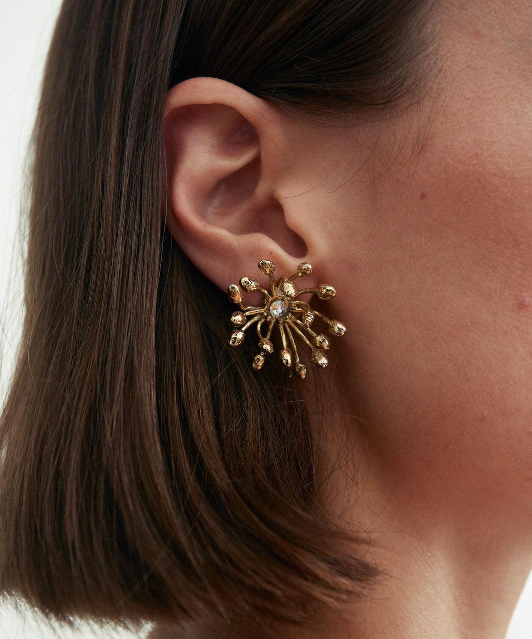 caravanas estrella en flor