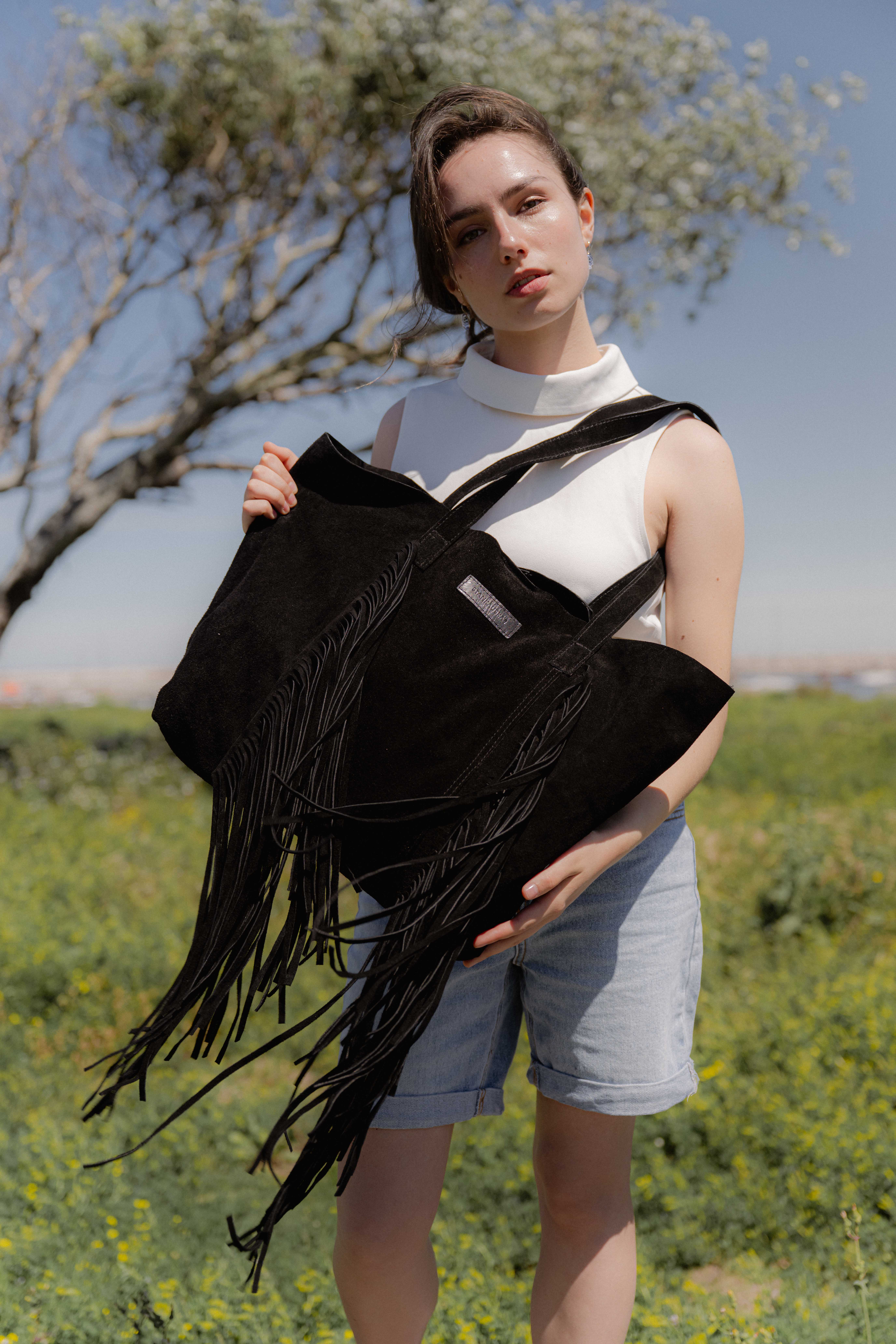 Tote Sienna flecos