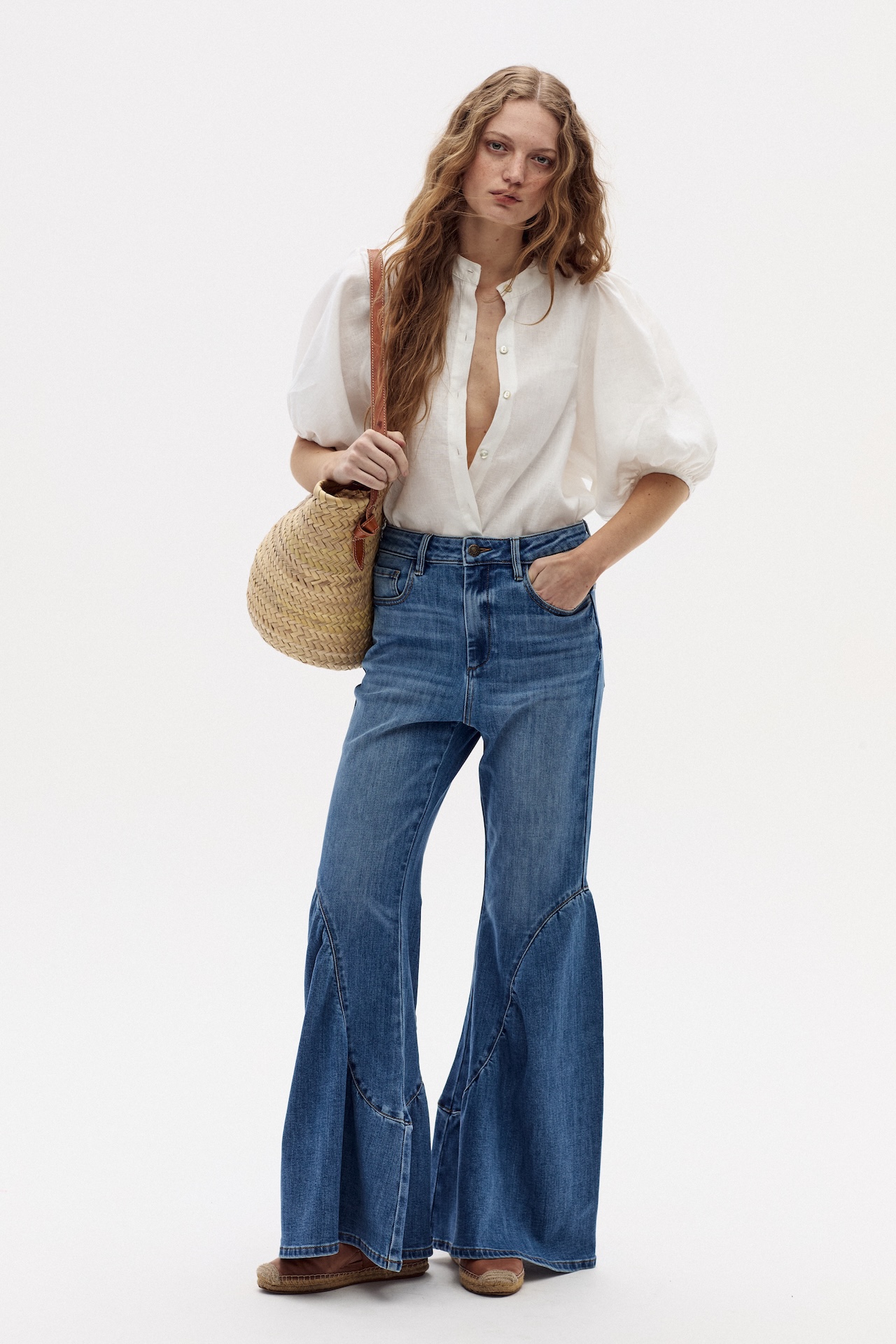GYPSY, Flared Jeans - Washed Indigo