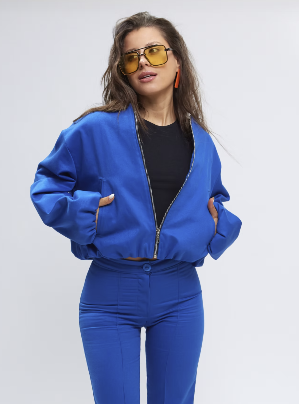 Bomber Halo Azul Francia