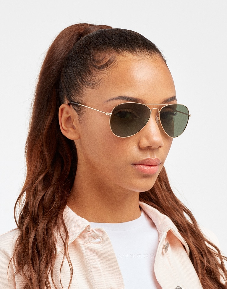 LENTES DE SOL - HAWK - POLARIZED GOLD GREEN