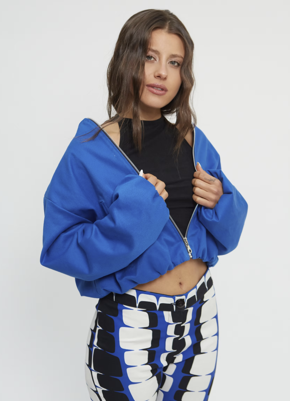 Bomber Halo Azul Francia