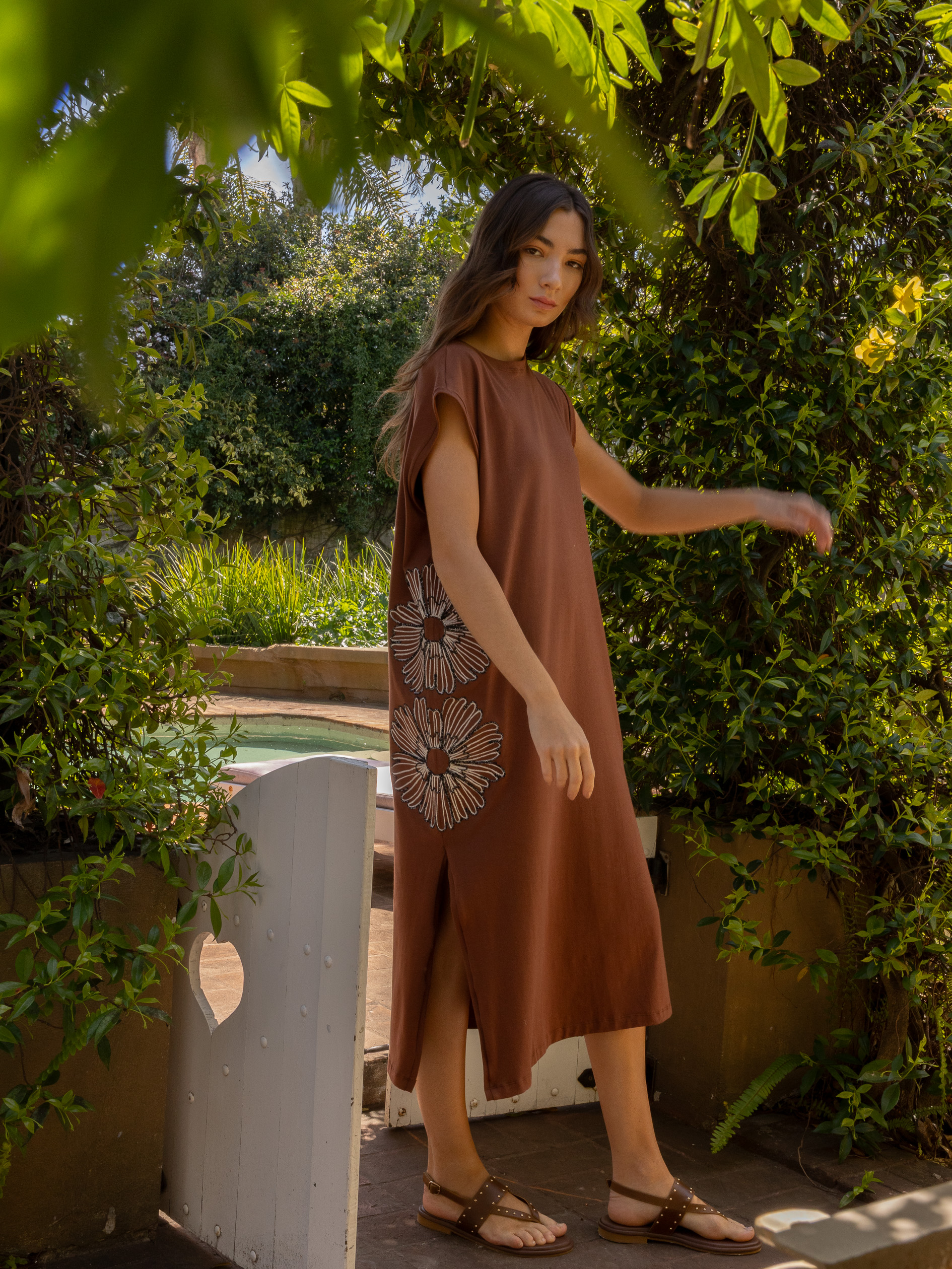 Vestido Floral Largo