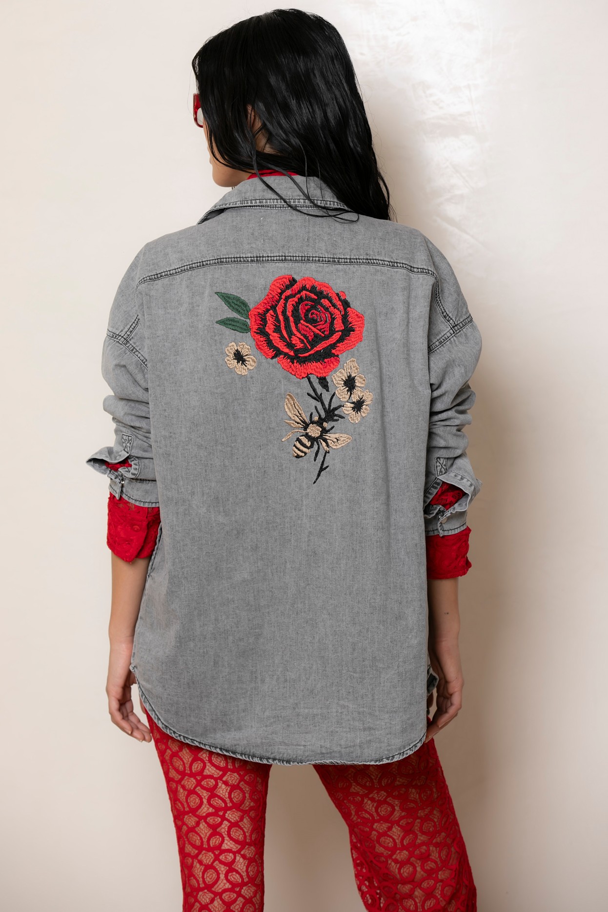 Camisa Jean Grey Rose