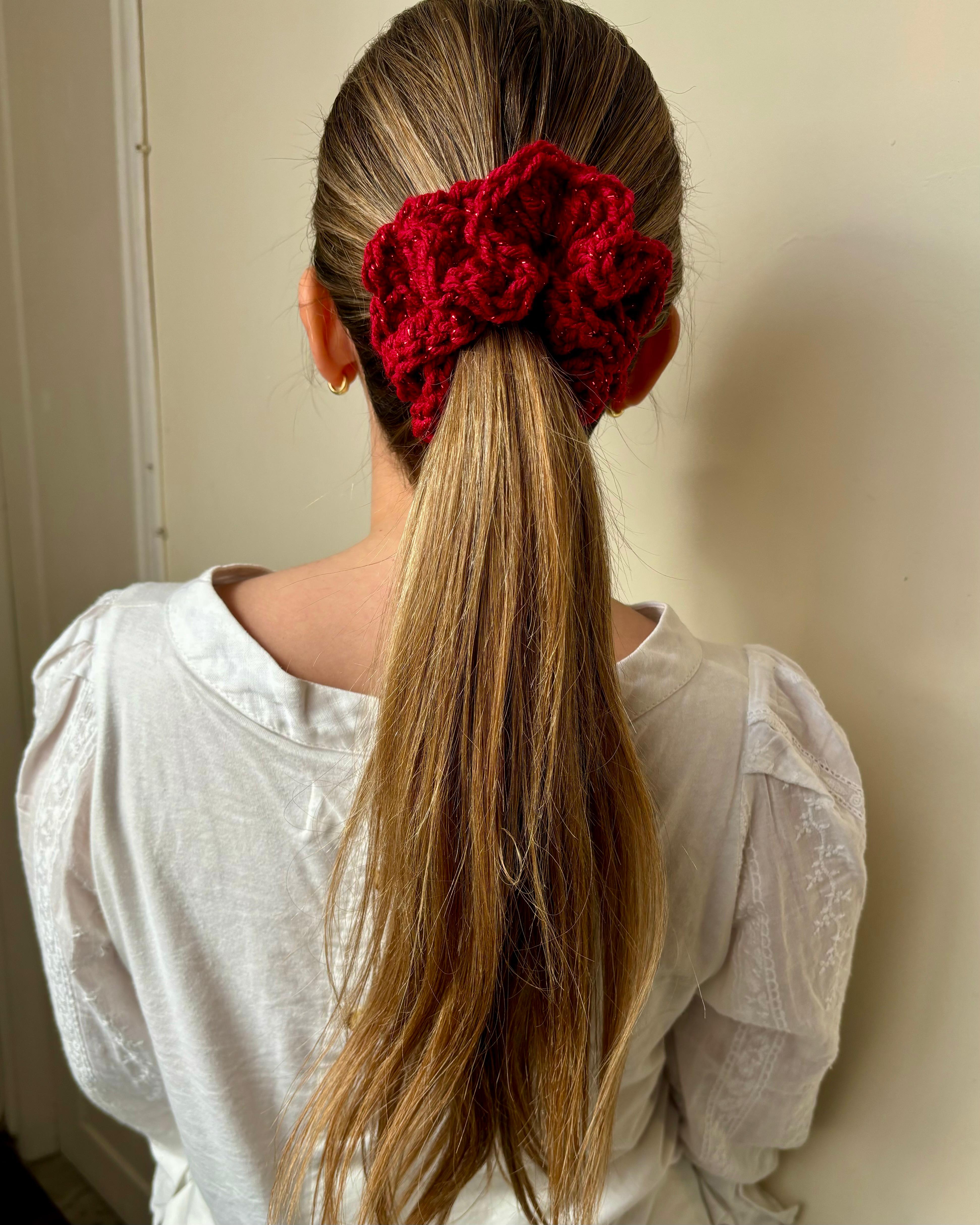 Colita Crochet roja