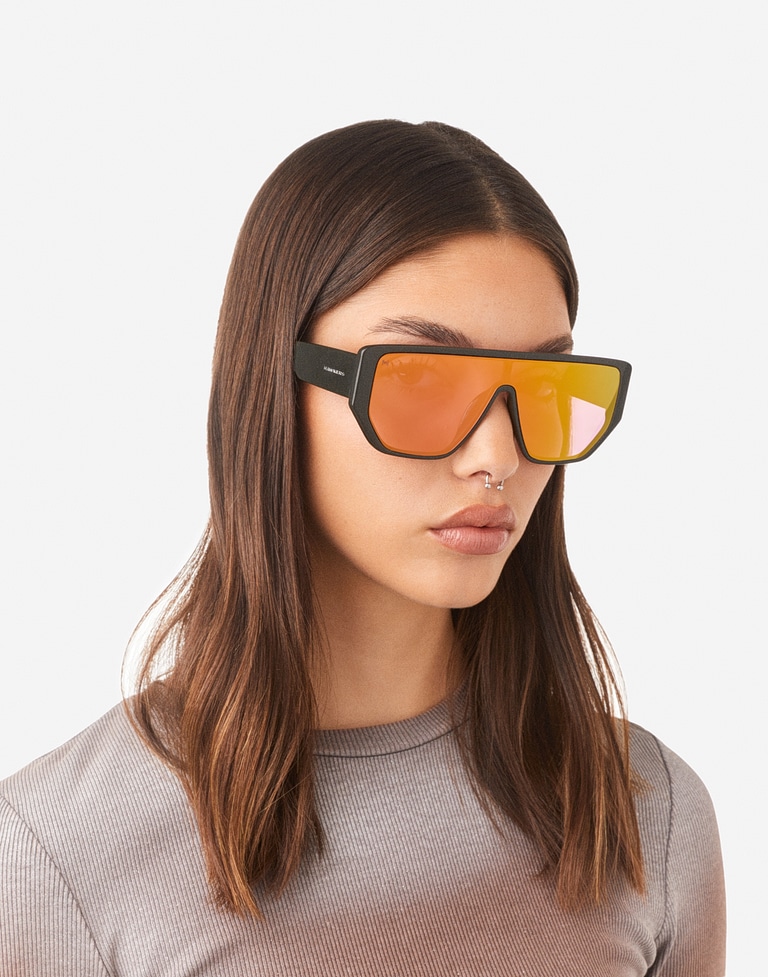 LENTES DE SOL - METRO - DARK KHAKI FUCSIA ECO