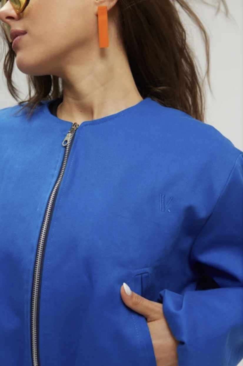 Bomber Halo Azul Francia
