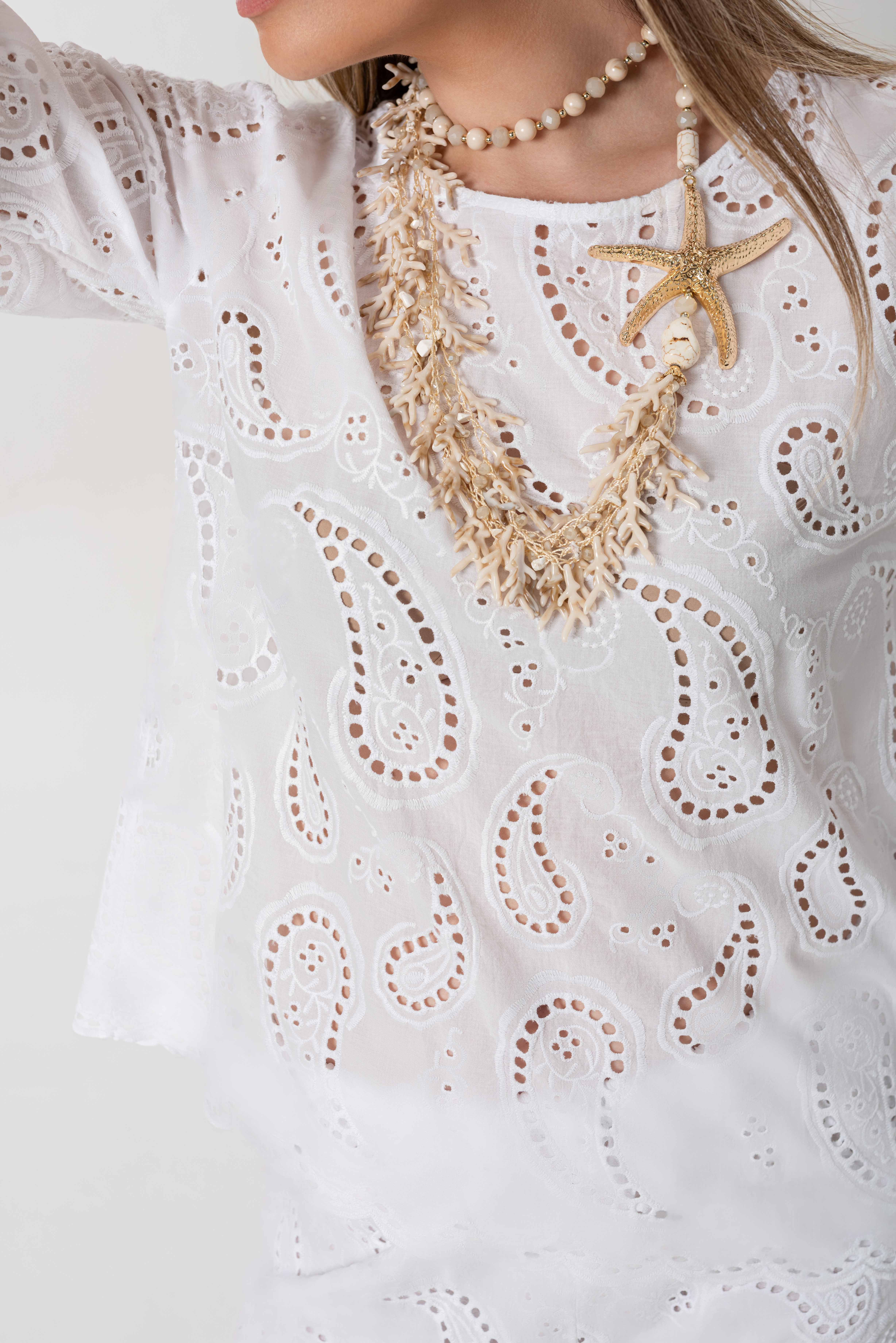 Blusa Broderie