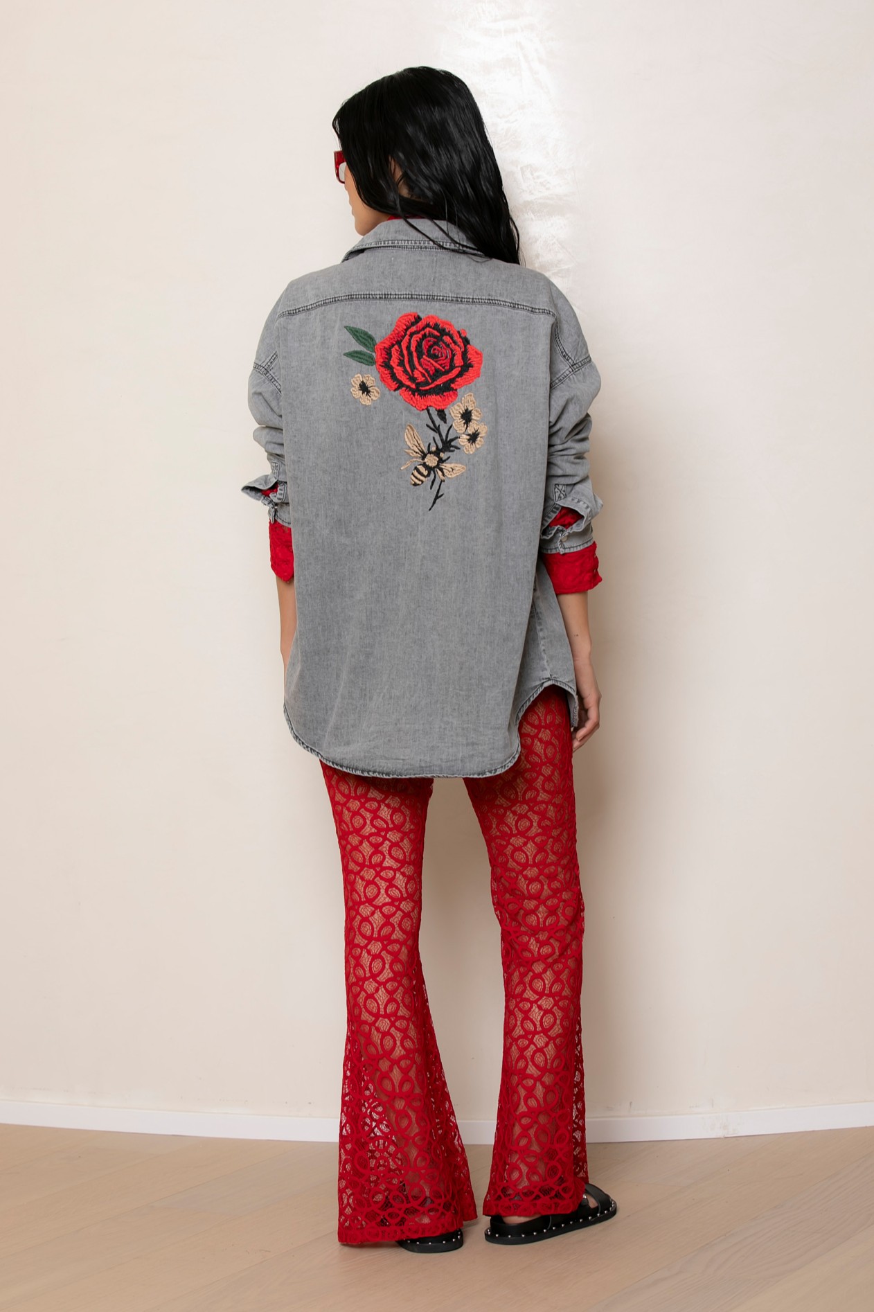Camisa Jean Grey Rose