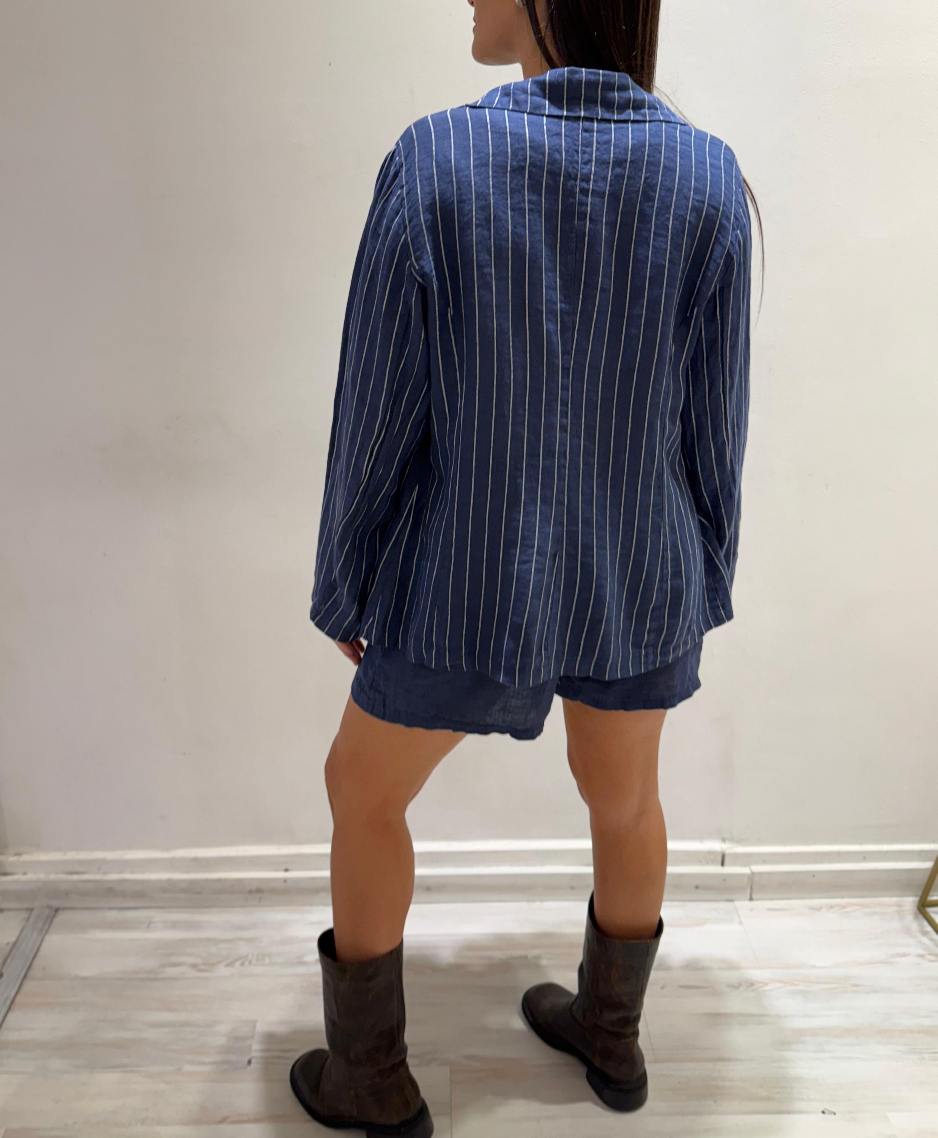 Short Sicilia azul talle unico