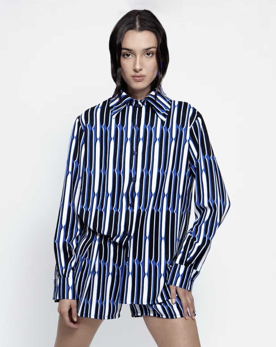 Camisa Duna Print Azul