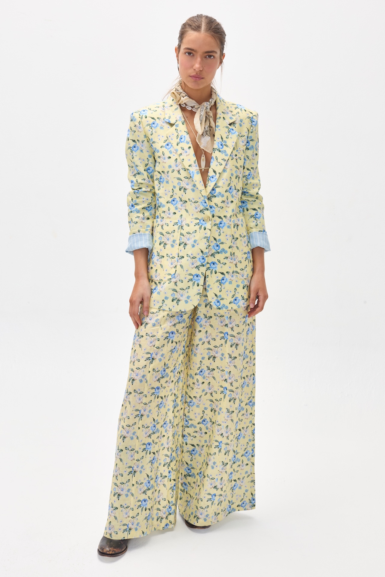 Blazer Hygge en Lino - Francesca Print