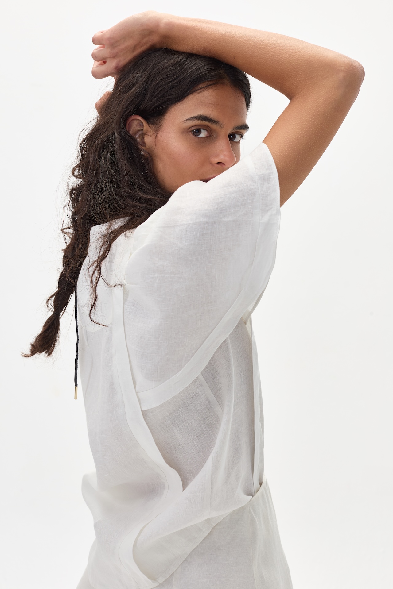 Camisa Willow en Lino - Blanco