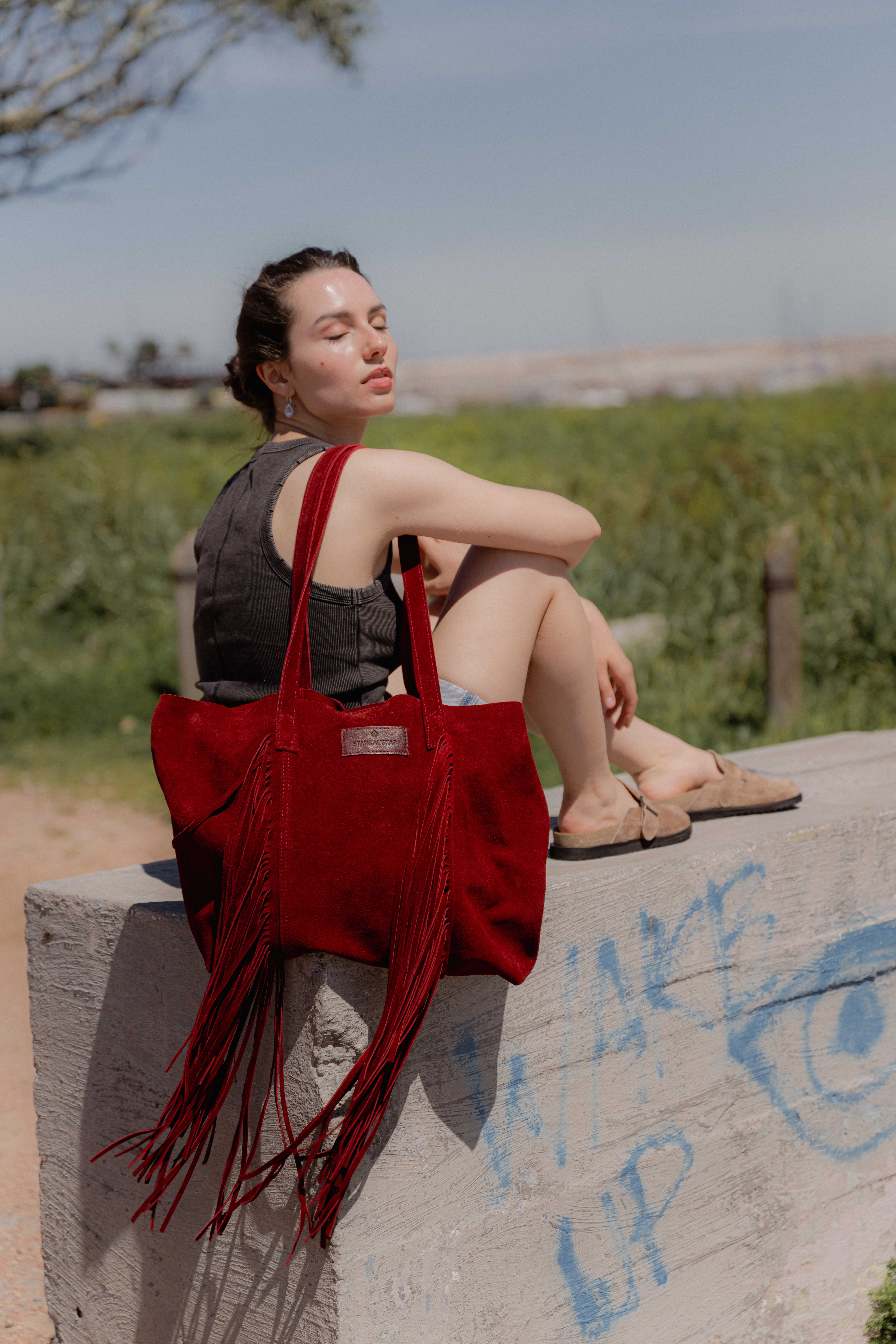 Tote Sienna flecos