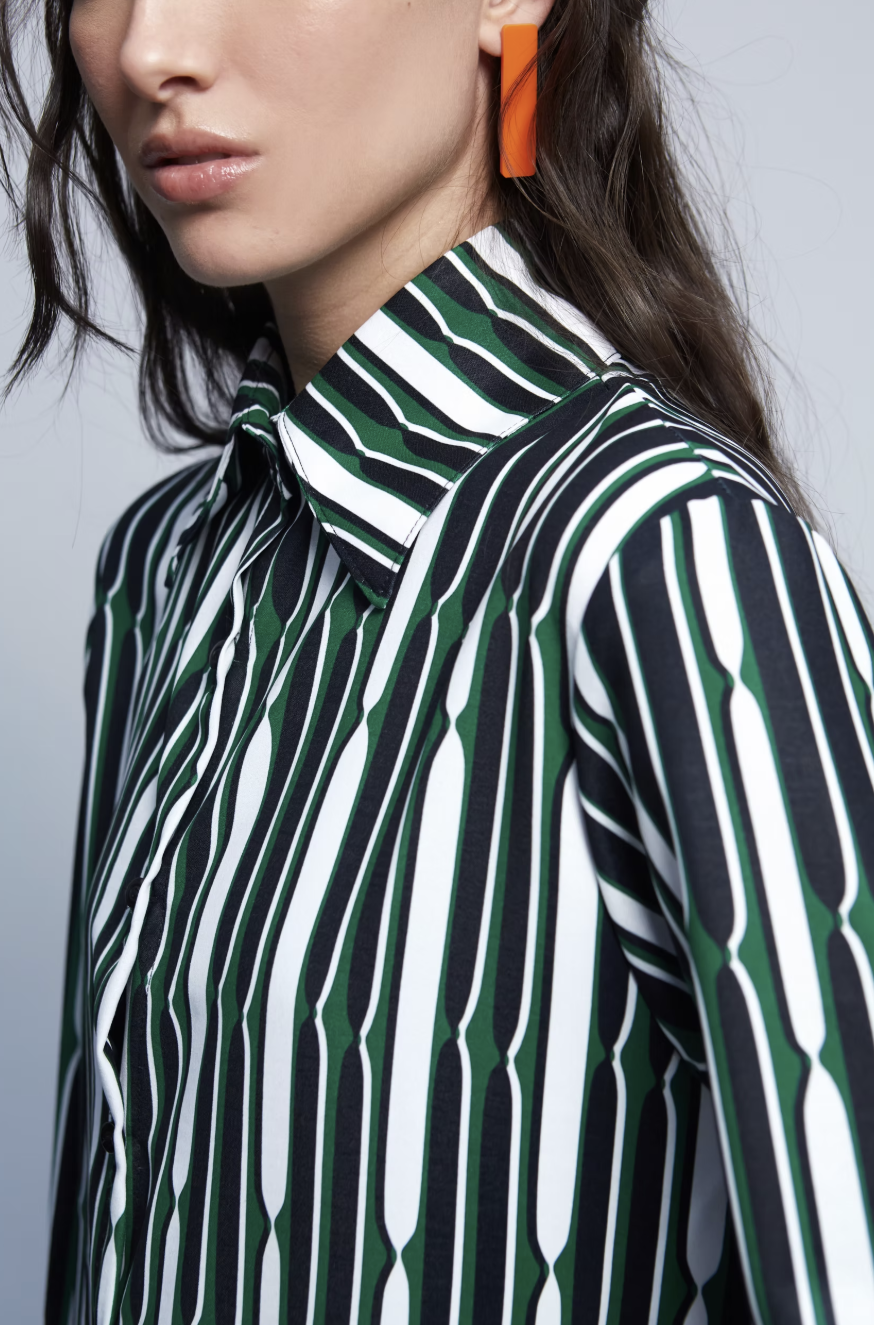 Camisa Duna Print Verde