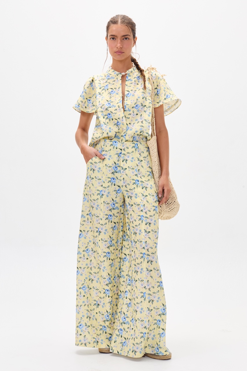 Pantalón Vincent en Lino - Francesca Print