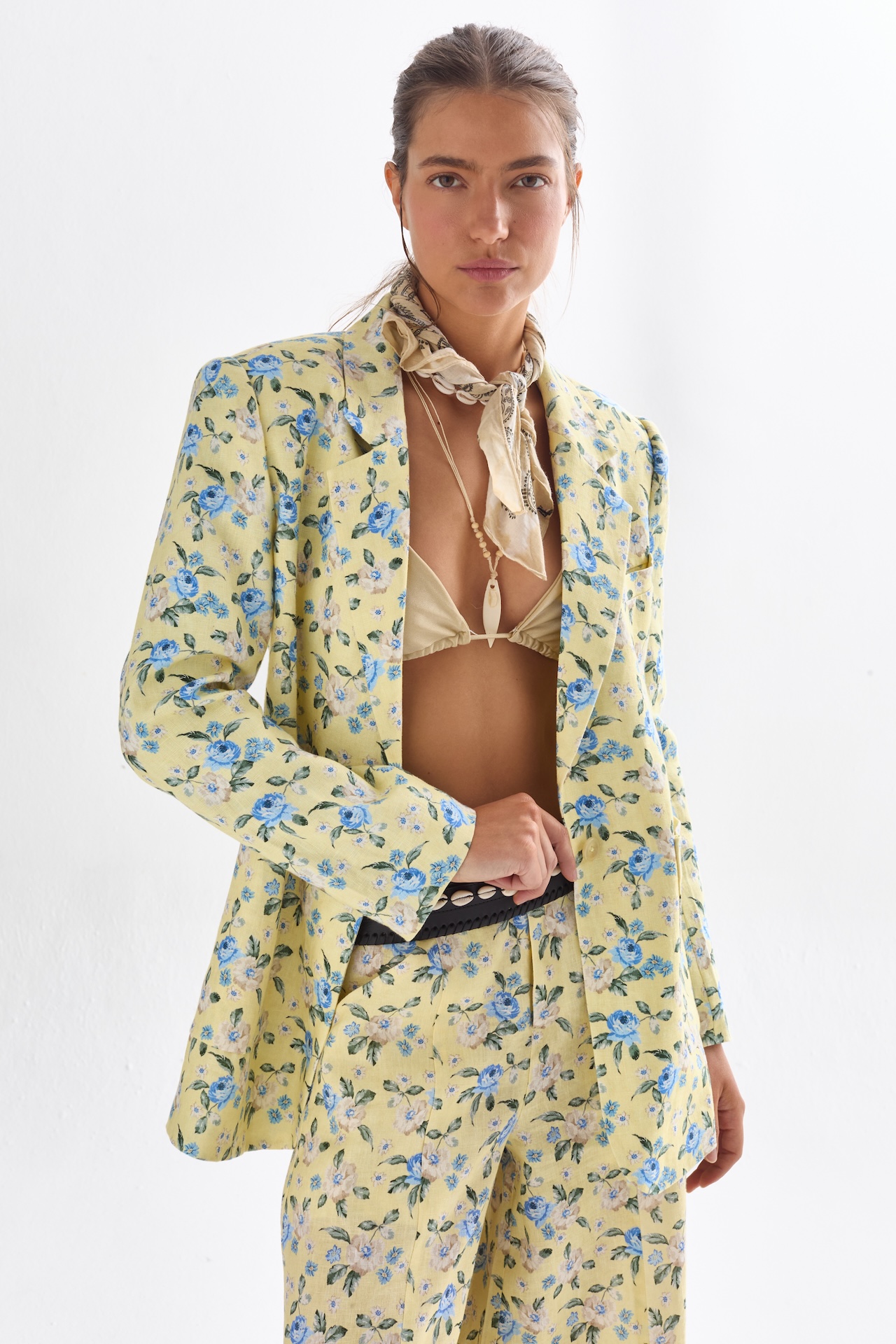 Blazer Hygge en Lino - Francesca Print