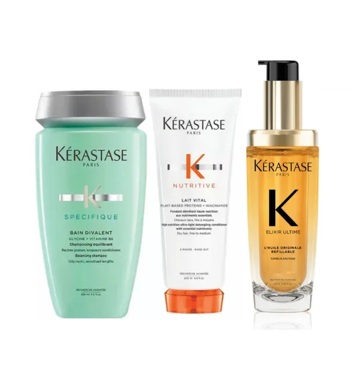 BAIN DIVALENT + LAIT VITAL + ELIXIR ORIGINAL kerastase
