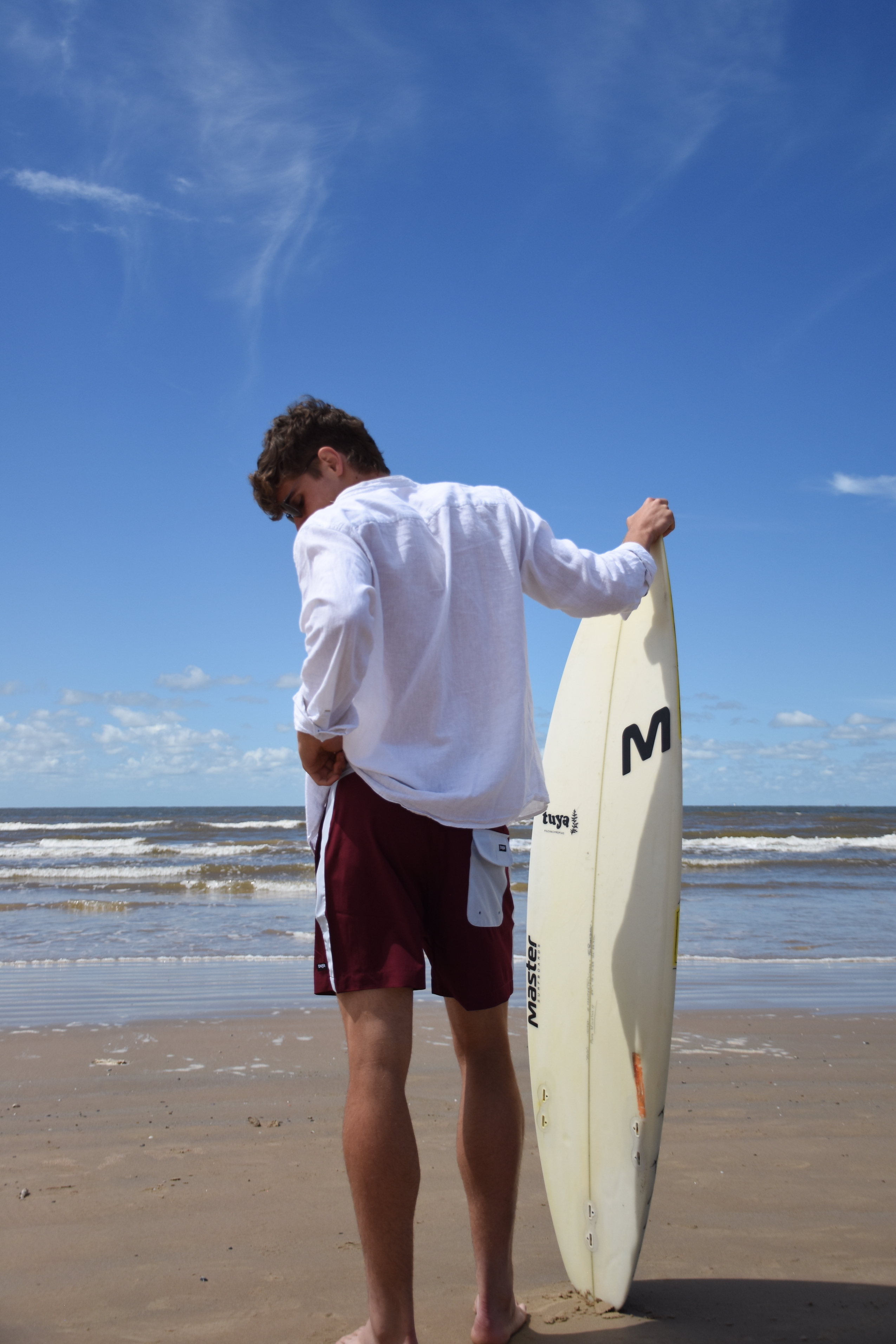 Boardshort Bordeaux Sky